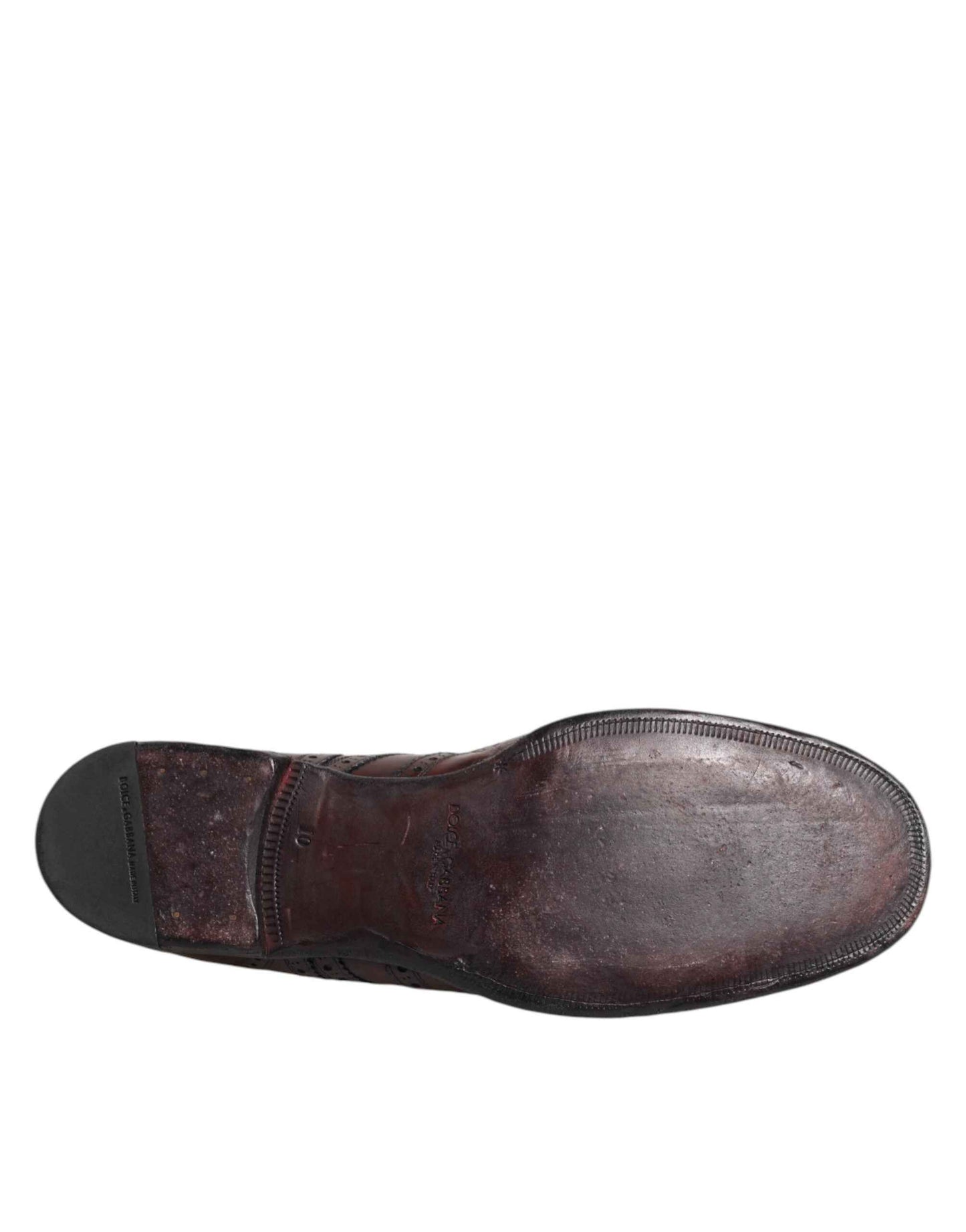 Dolce & Gabbana Derby Schoenen Leer Bordeaux Maat 42