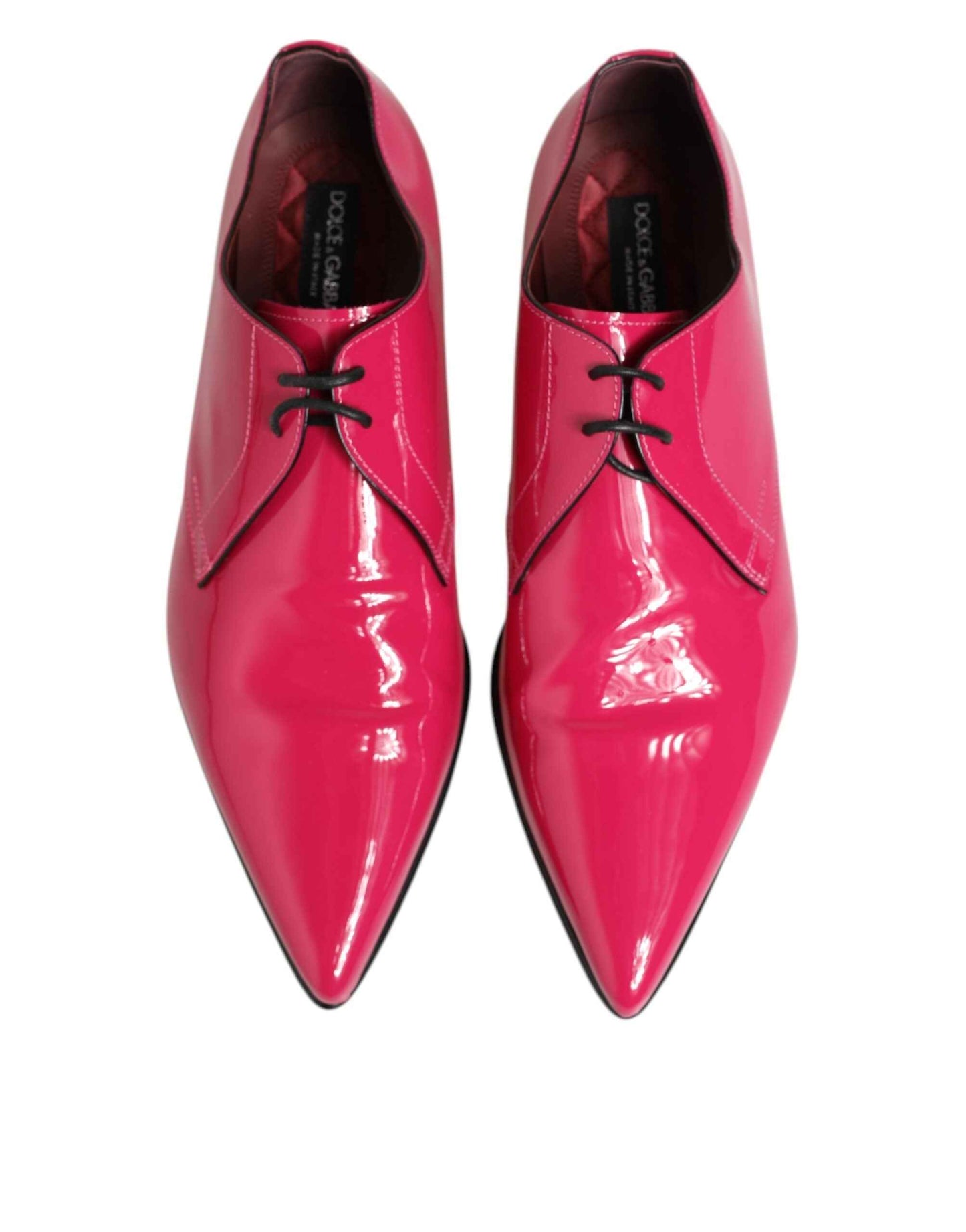 Dolce & Gabbana Derby Schoenen Kalfsleder Roze Patent