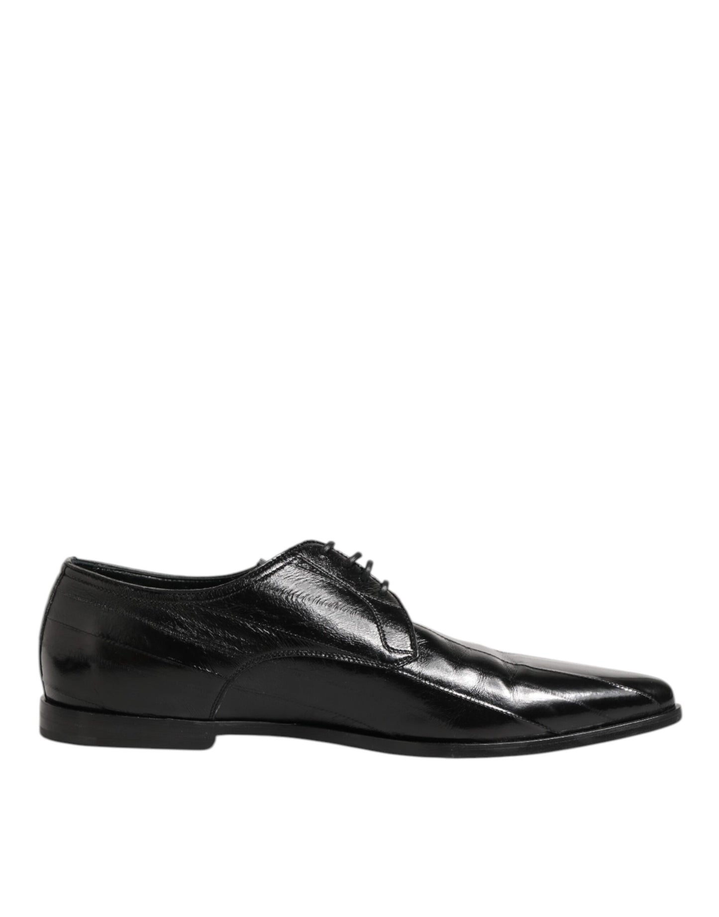Dolce & Gabbana Derby Leer Schoenen Zwart Luxueuze Formeel