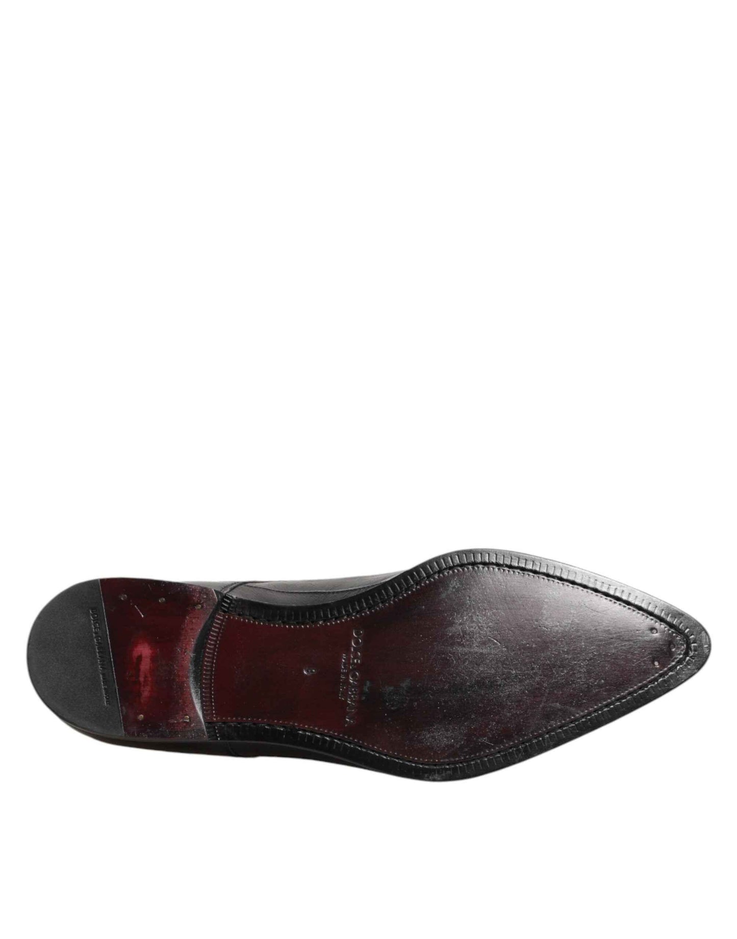 Dolce & Gabbana Derby Leer Schoenen Zwart Luxueuze Formeel