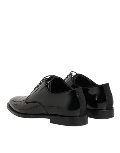 Dolce & Gabbana Derby Lederen Schoenen Formeel – Zwart