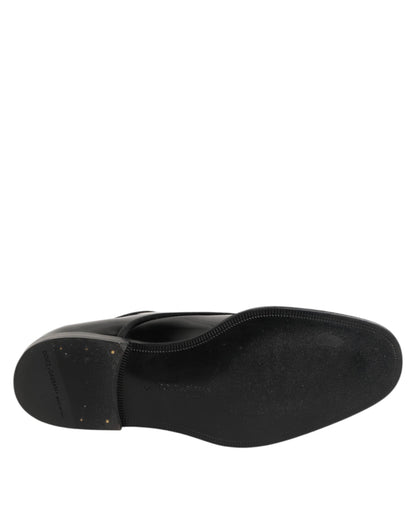 Dolce & Gabbana Derby Lederen Schoenen Formeel – Zwart