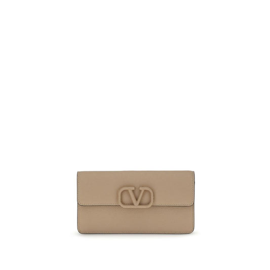 Valentino Garavani Portemonnee Strap Kalfsleer - 20x20x4