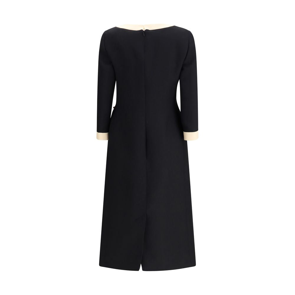 Valentino Garavani Wollen Jurk Met Strik Elegant Klassiek
