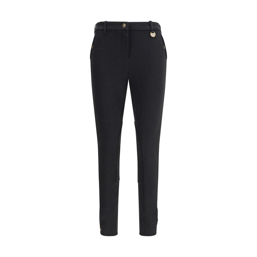 Cotton Jodhpur Broek Burberry Katoen Slim Fit Natuur