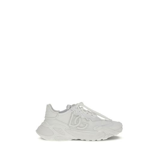 Dolce & Gabbana Sneakers Leer Viscose Premium Zwart