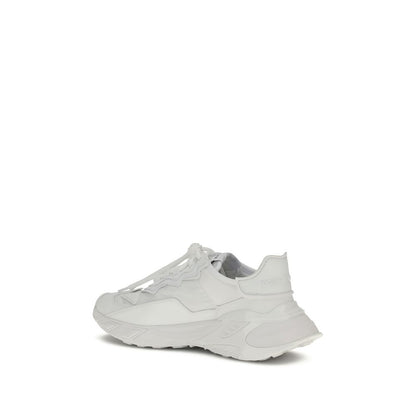 Dolce & Gabbana Sneakers Leer Viscose Premium Zwart
