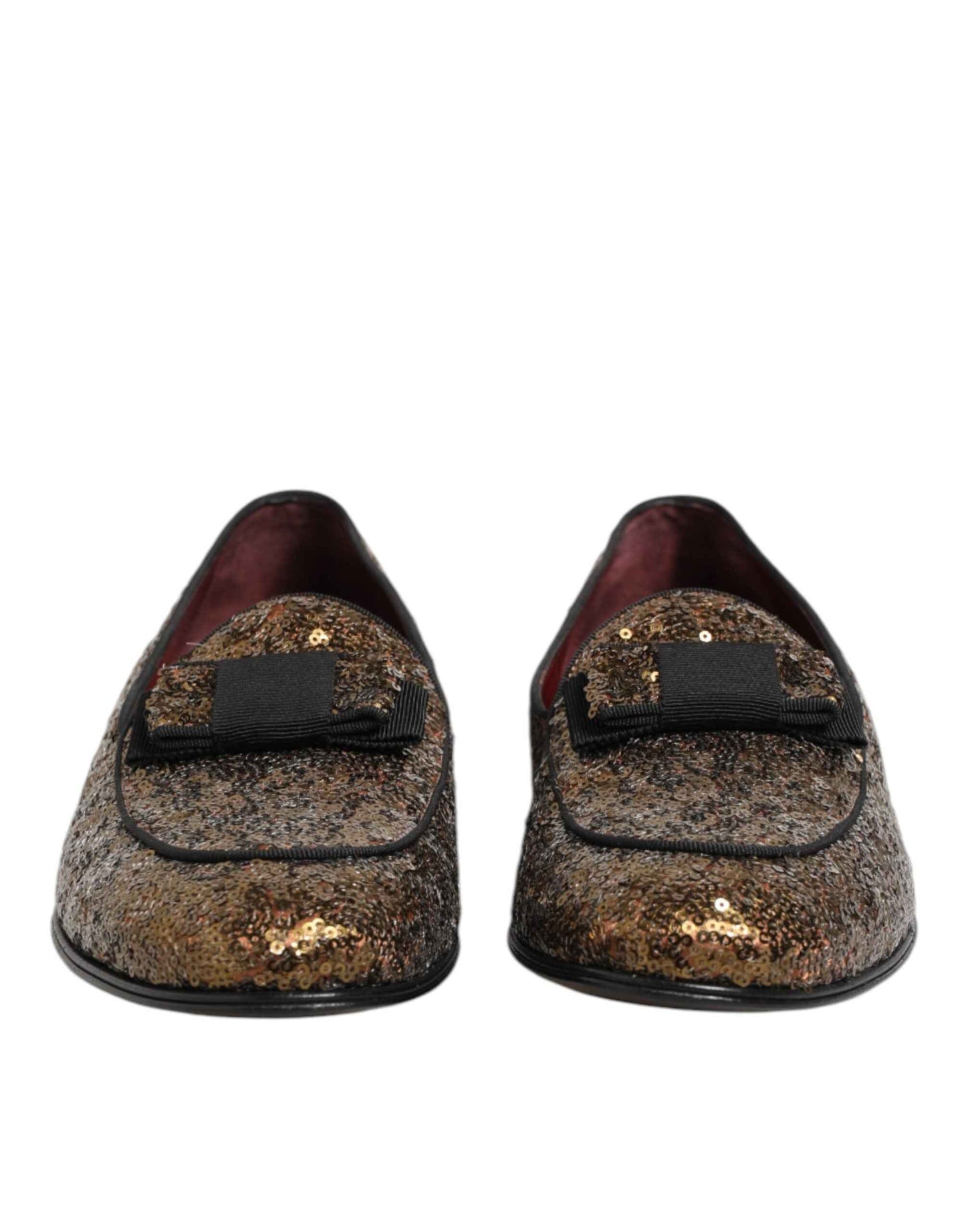 Dolce & Gabbana Gouden Pailletten Loafers Voor Mannen