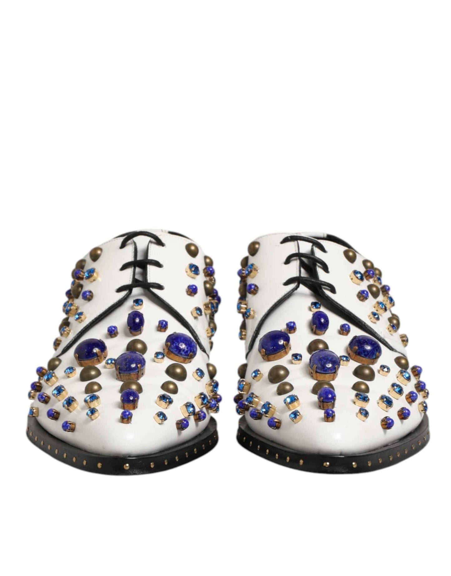 Dolce & Gabbana Kristallen Leer Luxe Schoenen – Wit
