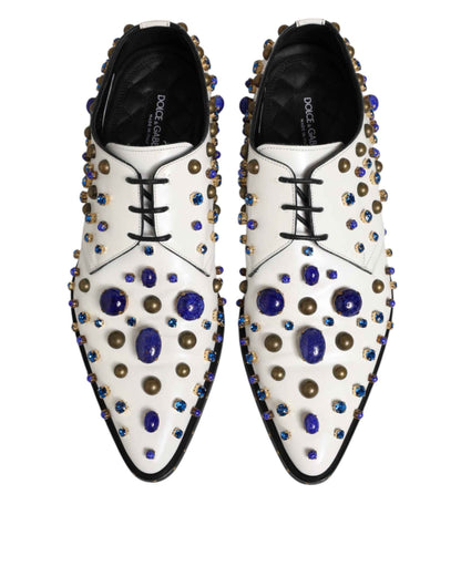 Dolce & Gabbana Kristallen Leer Luxe Schoenen – Wit