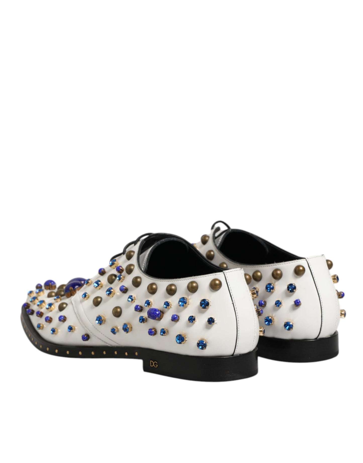 Dolce & Gabbana Kristallen Leer Luxe Schoenen – Wit