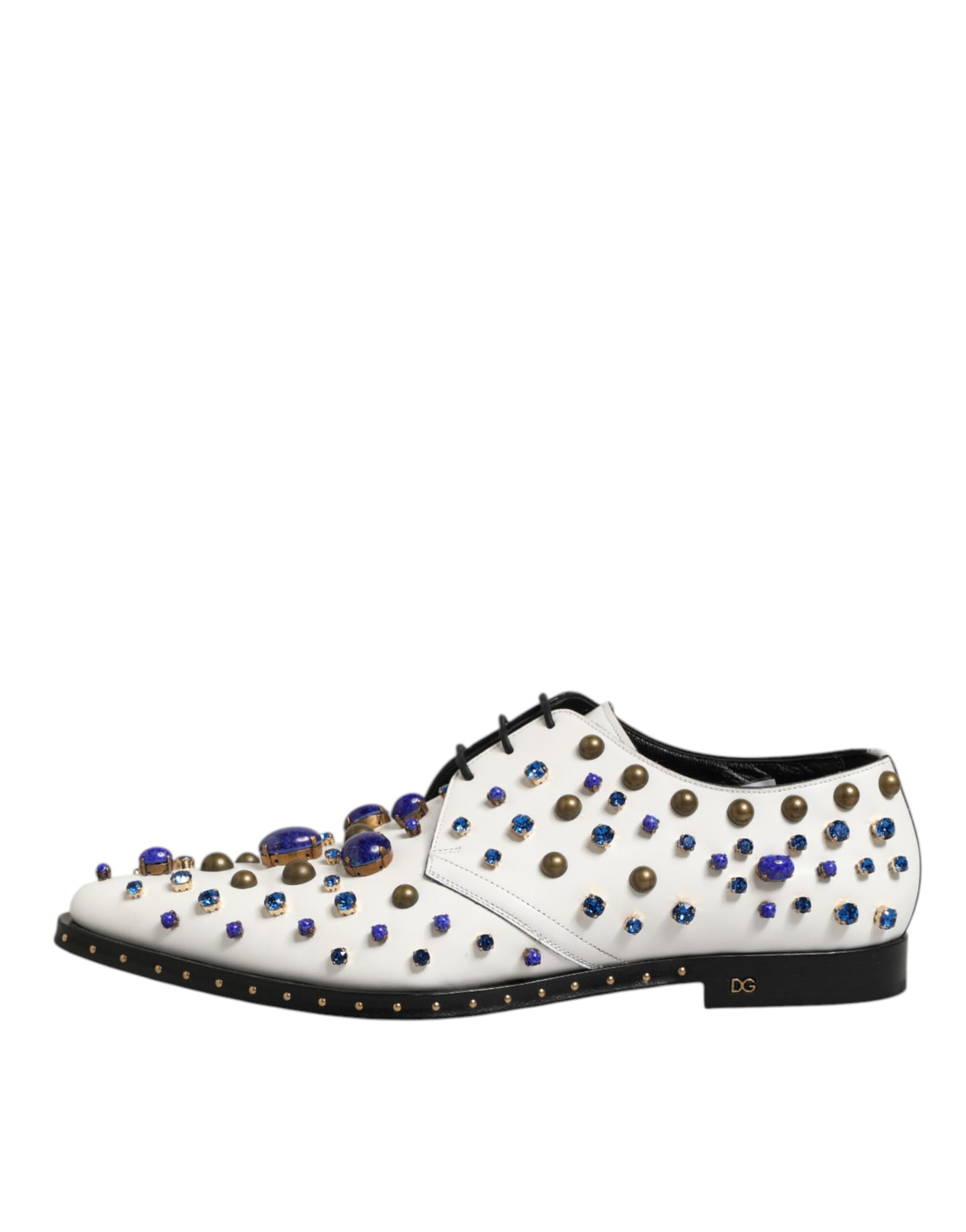 Dolce & Gabbana Kristallen Leer Luxe Schoenen – Wit