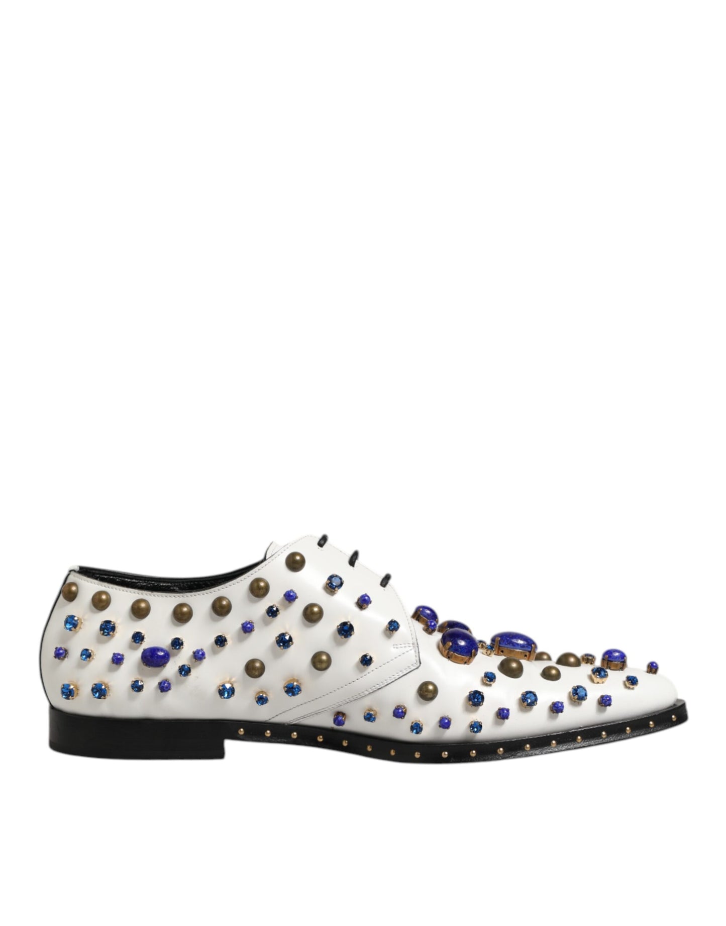 Dolce & Gabbana Kristallen Leer Luxe Schoenen – Wit