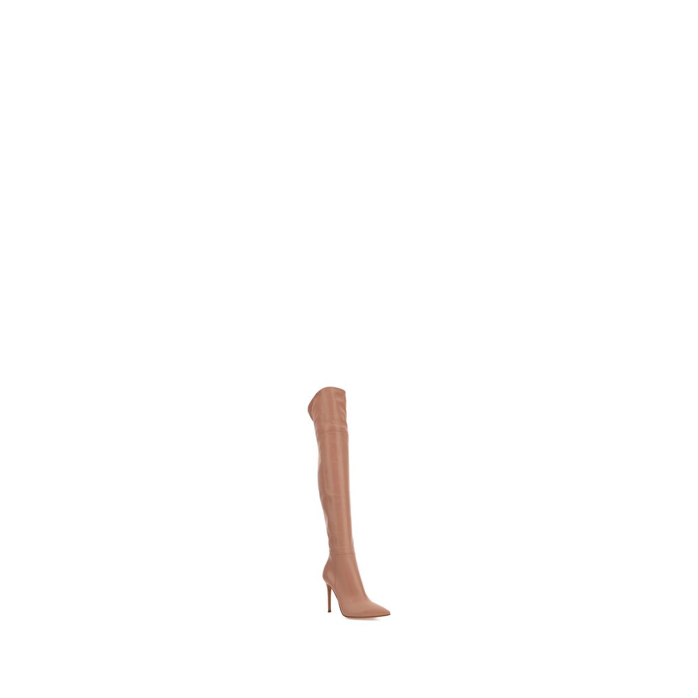 Gianvito Rossi High Boots Leather Boots - Zwart/Kniehoog