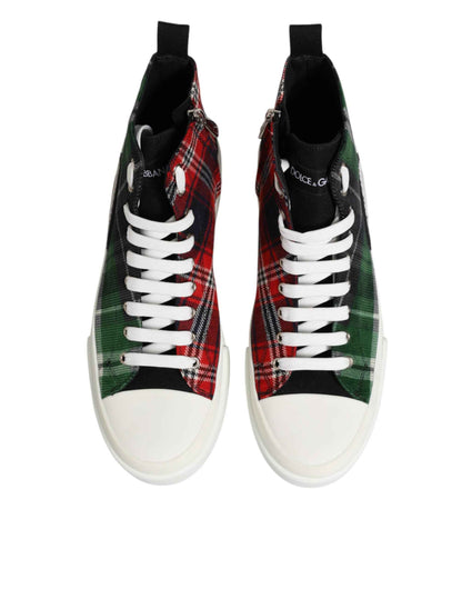 Dolce & Gabbana DG Logo Hoge Top Sneakers Katoen Multicolor