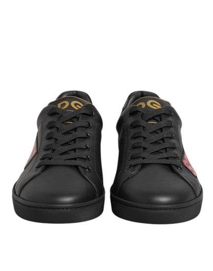 Dolce & Gabbana Street Life Sneakers Leer – Zwart Maat