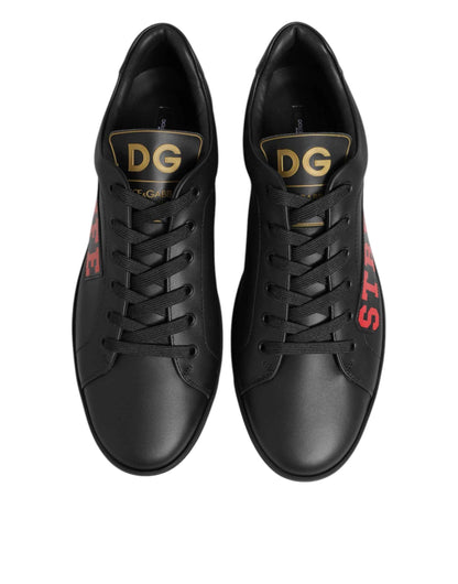 Dolce & Gabbana Street Life Sneakers Leer – Zwart Maat