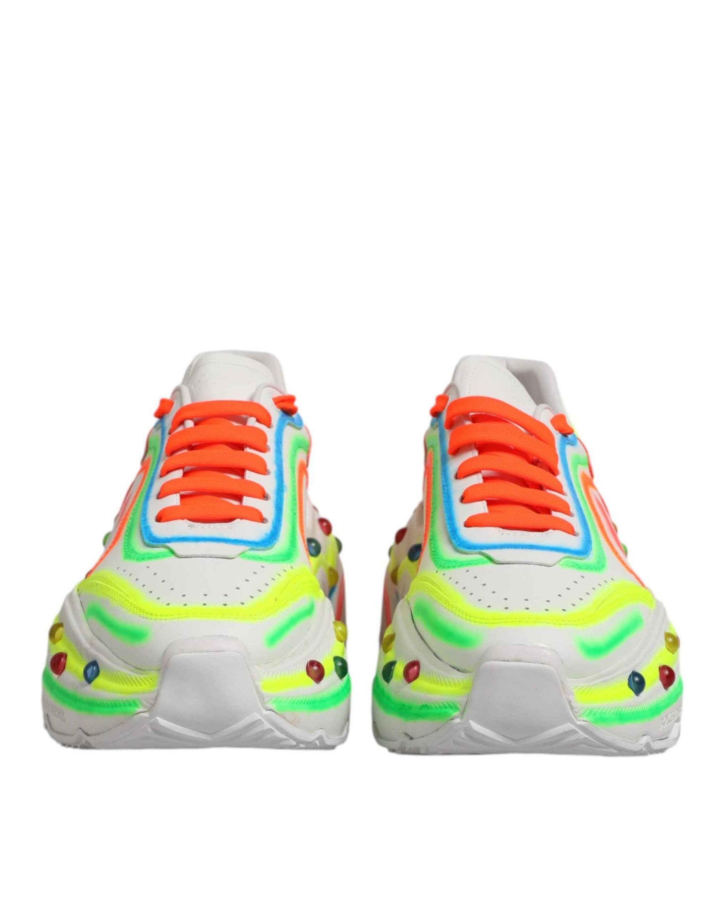 Dolce & Gabbana Daymaster Sneakers Leer Low Top Multicolor