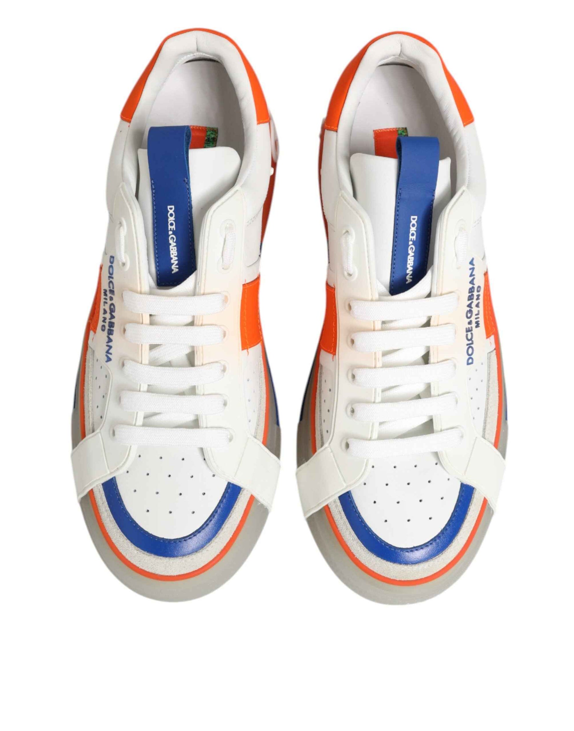 Dolce & Gabbana Leren Lage Sneakers Premium - Multicolor