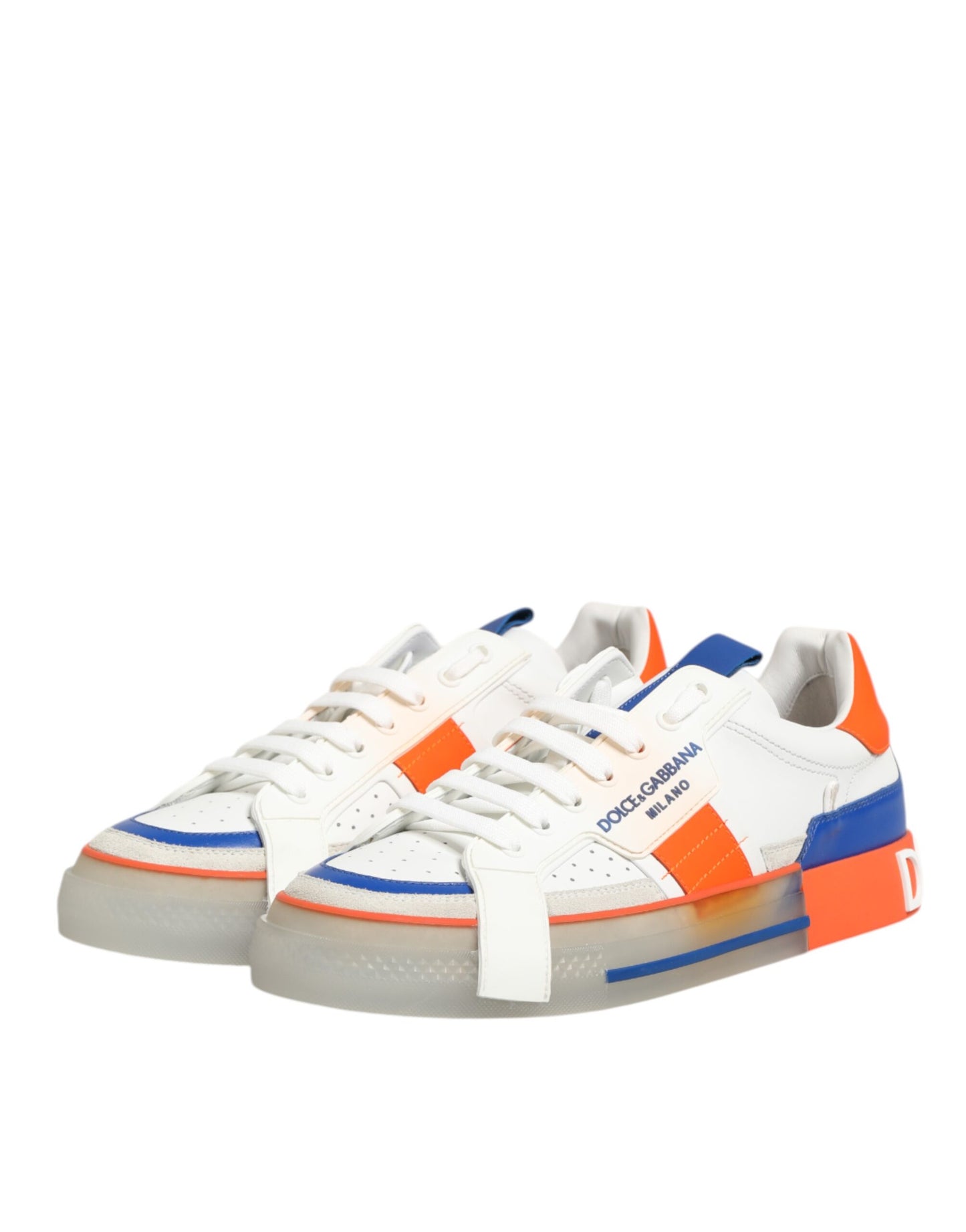Dolce & Gabbana Leren Lage Sneakers Premium - Multicolor