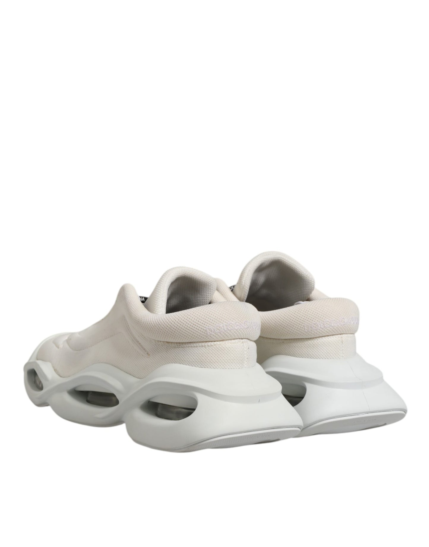 Dolce & Gabbana Wave Leren Sneaker Voor Heren Wit Luxe