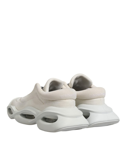 Dolce & Gabbana Wave Leren Sneaker Voor Heren Wit Luxe