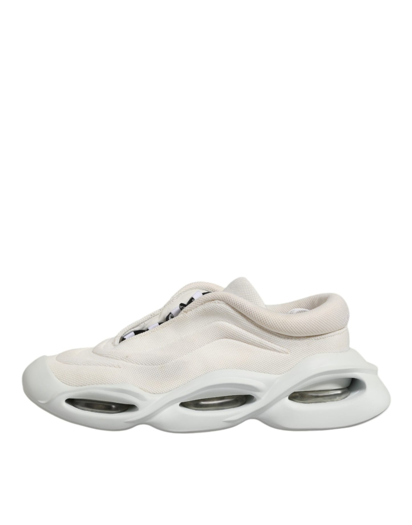 Dolce & Gabbana Wave Leren Sneaker Voor Heren Wit Luxe