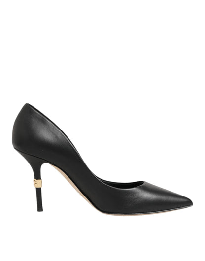 Dolce & Gabbana Heels Pumps Leer Zwart Stiletto Luxe