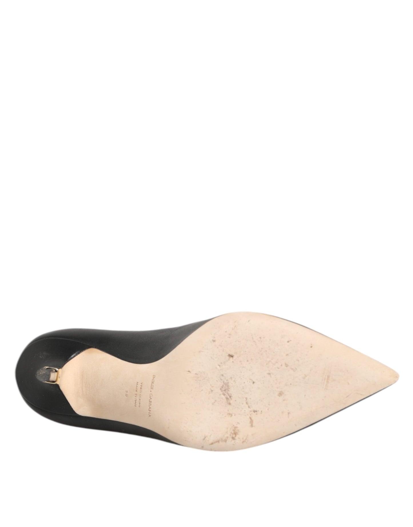 Dolce & Gabbana Heels Pumps Leer Zwart Stiletto Luxe