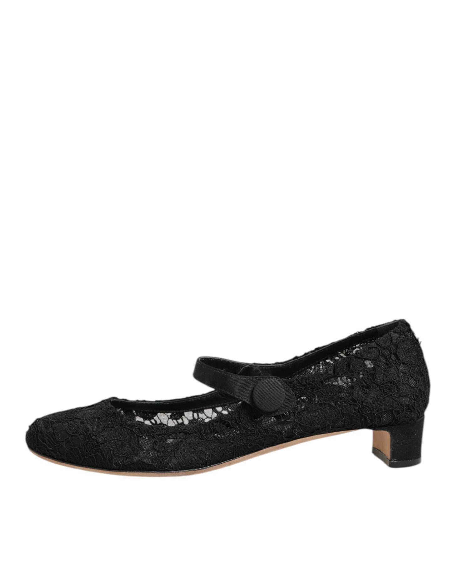 Dolce & Gabbana Vally Taormina Bloemenkant Pumps Zwart