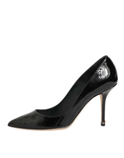 Dolce & Gabbana Heels Pumps Leren Stiletto Zwart Elegant