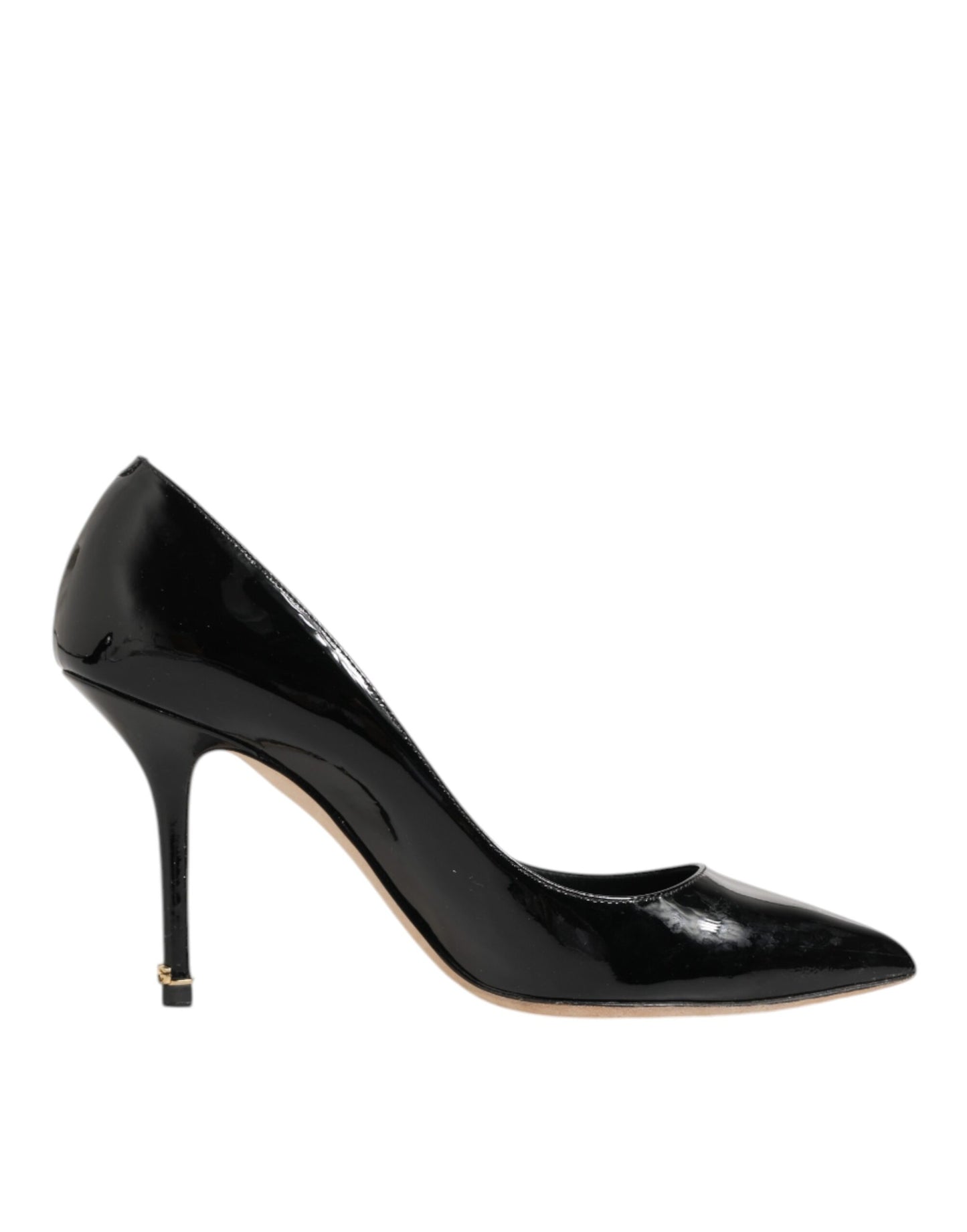 Dolce & Gabbana Heels Pumps Leren Stiletto Zwart Elegant