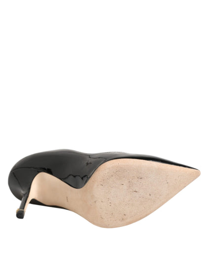 Dolce & Gabbana Heels Pumps Leren Stiletto Zwart Elegant