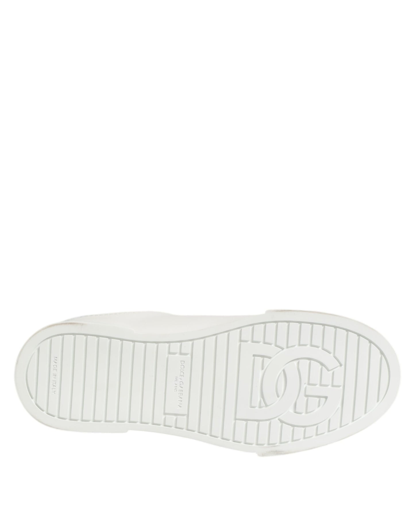 Dolce & Gabbana DG Leren Lage Sneakers - Wit Stijlvol