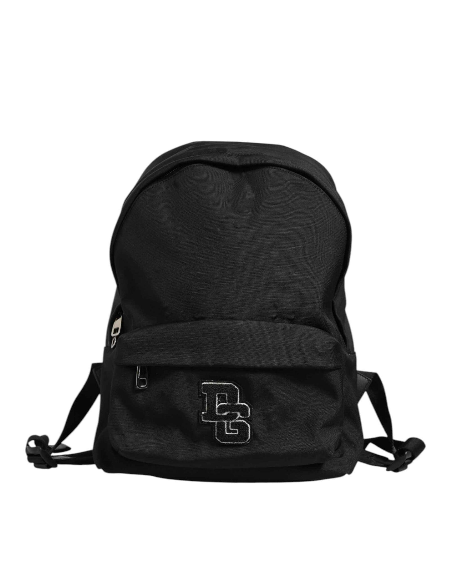 Dolce & Gabbana Black Nylon DG Patch School Travel Backpack Borse Bag