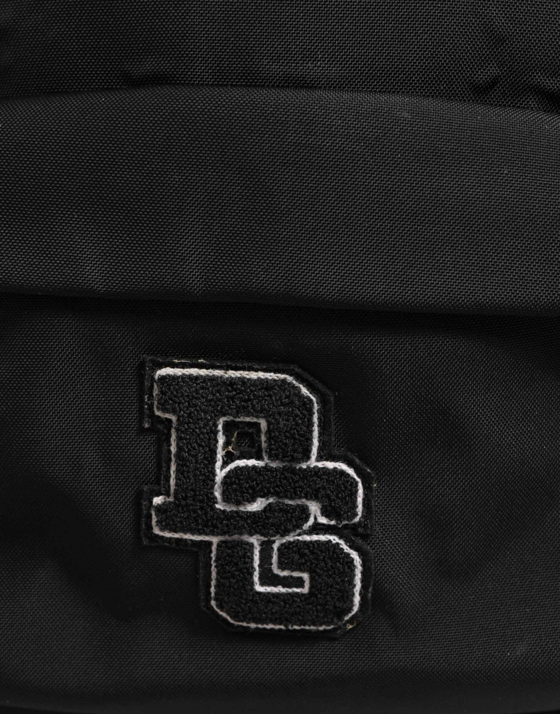 Dolce & Gabbana Black Nylon DG Patch School Travel Backpack Borse Bag