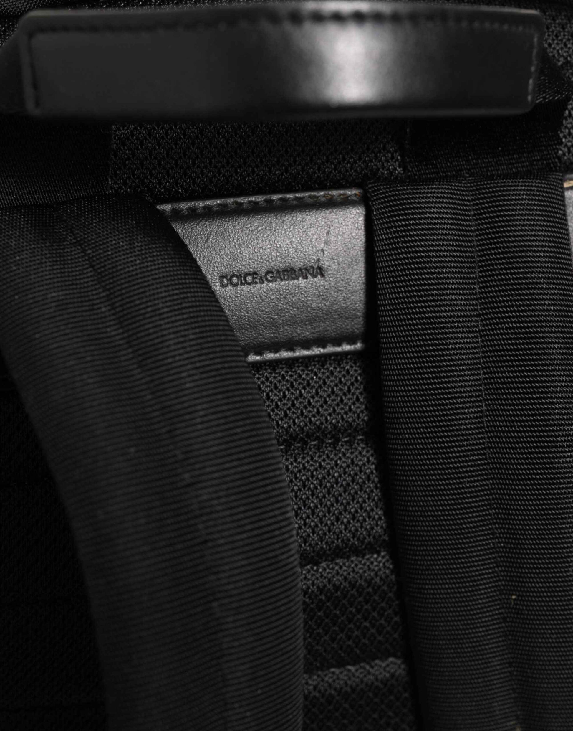 Dolce & Gabbana Black Nylon DG Patch School Travel Backpack Borse Bag