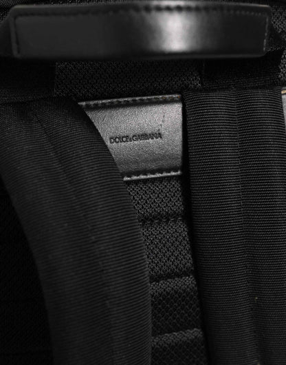 Dolce & Gabbana Black Nylon DG Patch School Travel Backpack Borse Bag