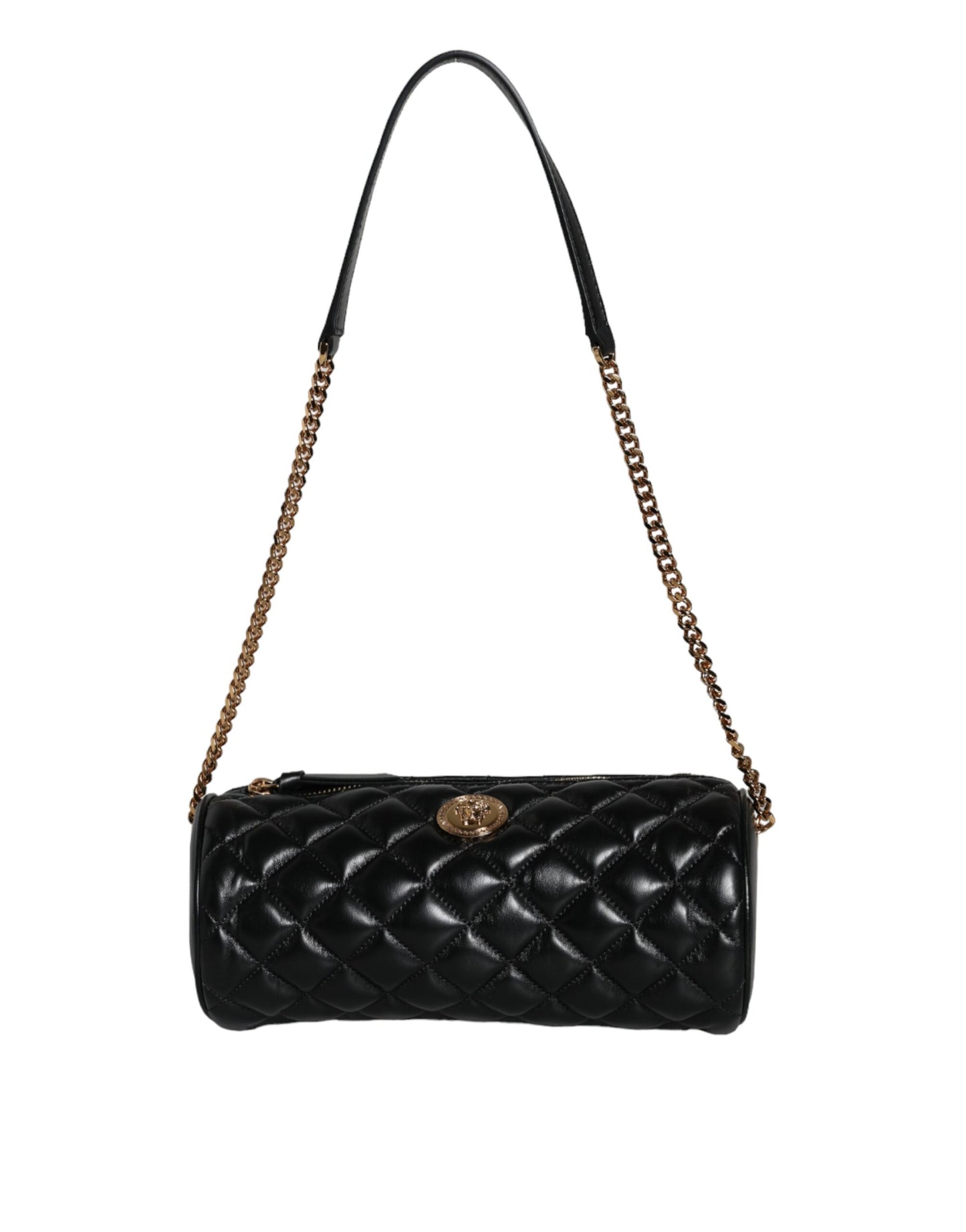 Versace Crossbody Bag Mini Quilted Lamsleder Zwart