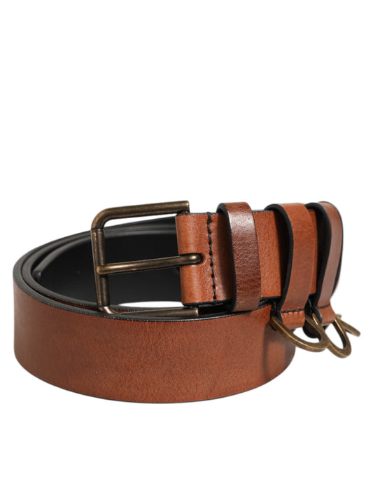 Dolce & Gabbana Dress Belt Leer Bruin Kwaliteitsleder