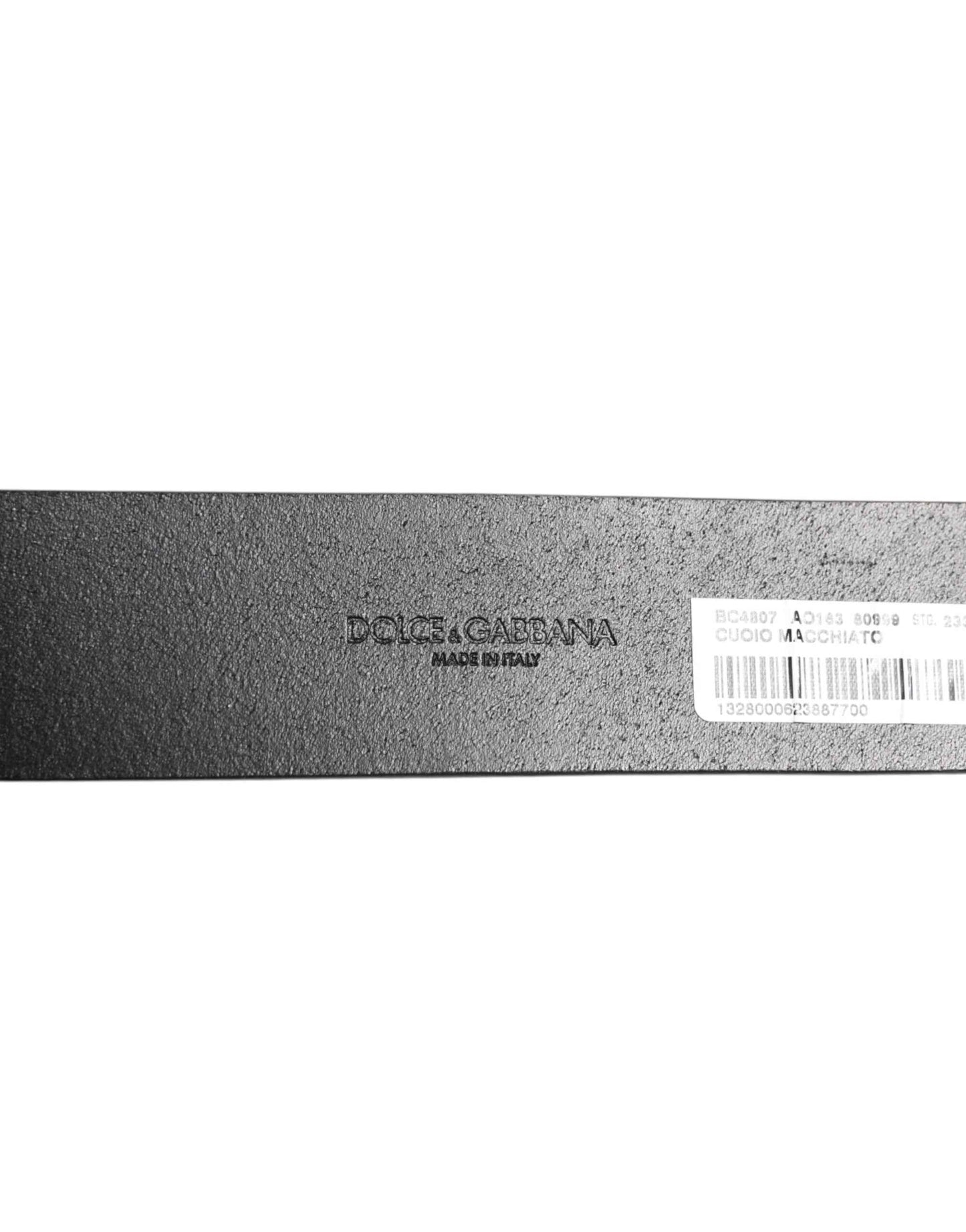 Dolce & Gabbana Black Leather Coin Buckle Classic Men Belt