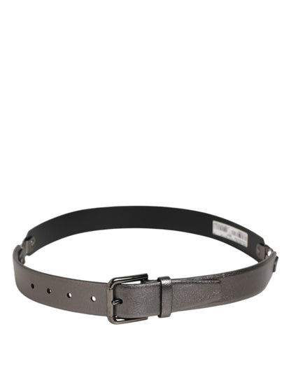 Dolce e Gabbana Riem Met Gesp Leer Pebbled - Black/One Size