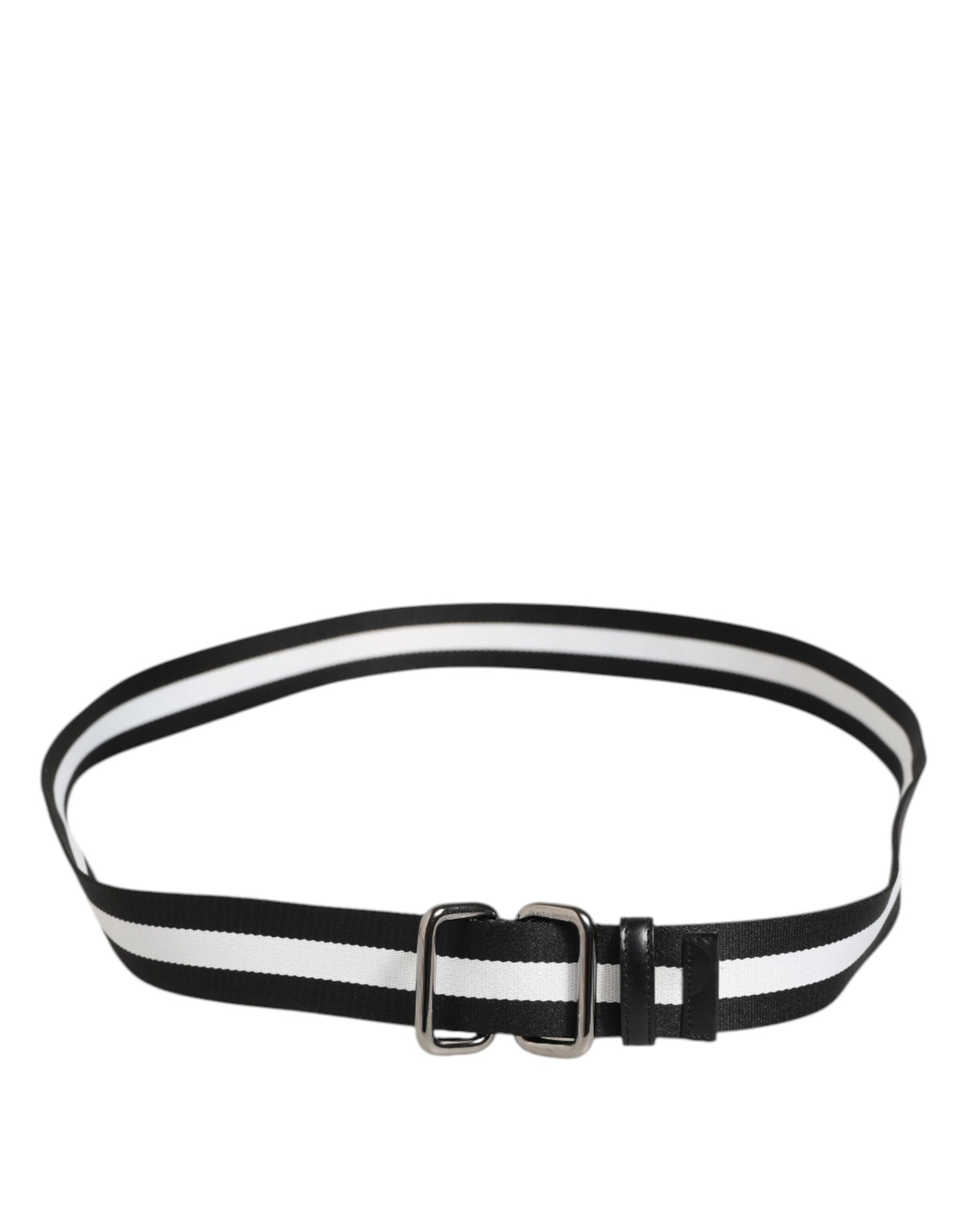 Dolce & Gabbana Werkriem Nylon Kalfleer - Zwart/Wit