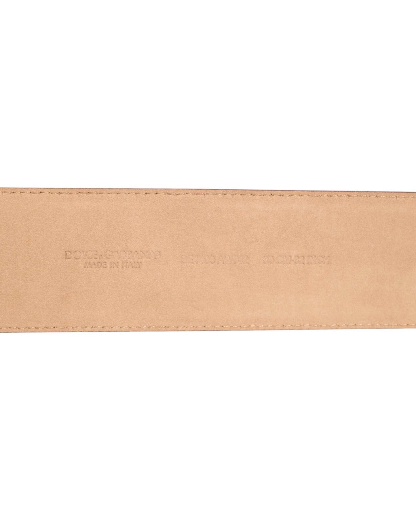 Dolce & Gabbana Burgundy Leather Gold Metal Buckle Women Belt