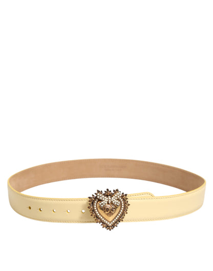 Dolce Gabbana Devotion Hart DG Riem Kalfleer Licht Geel