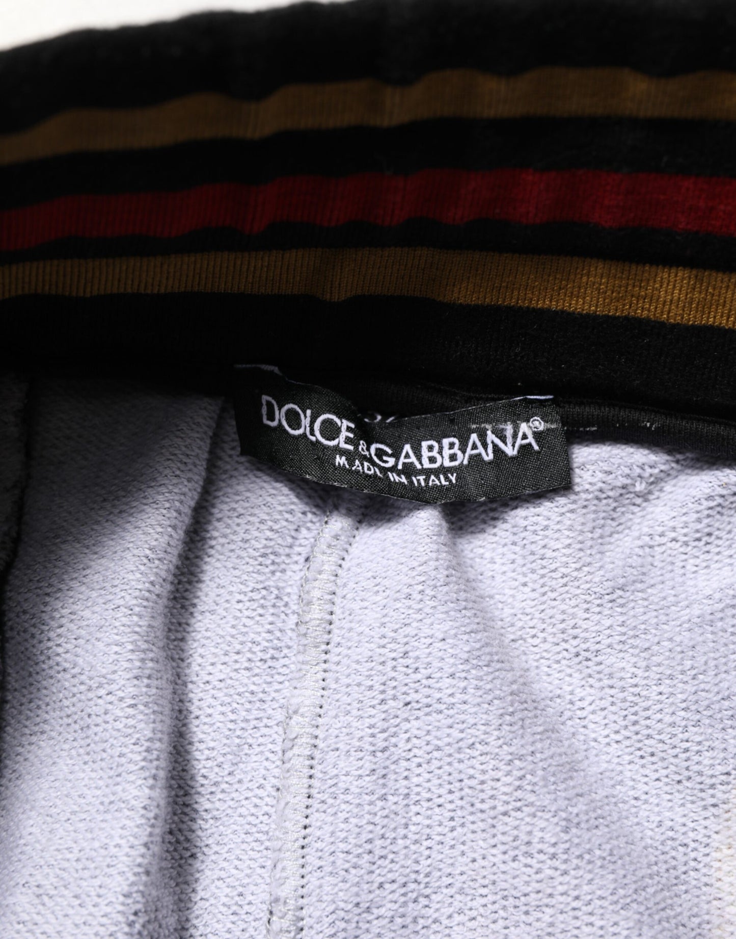 Dolce Gabbana Baroque Crest Logo Trackpants Heren - Zwart
