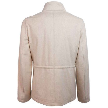 Made in Italy Beige Wool Jackets & Coat