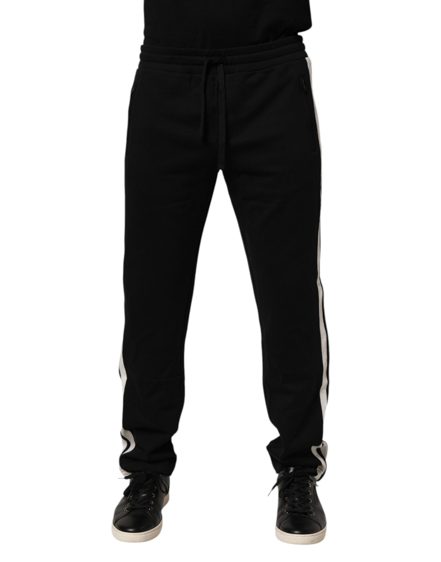 Dolce Gabbana Katoenen Jogger Sweatpants Comfortabel Zwart