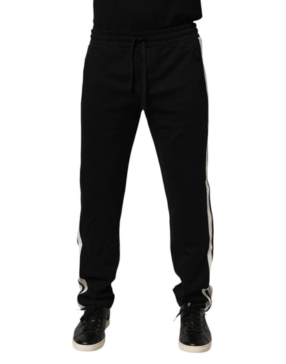 Dolce Gabbana Katoenen Jogger Sweatpants Comfortabel Zwart