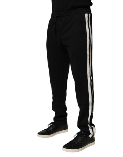 Dolce Gabbana Katoenen Jogger Sweatpants Comfortabel Zwart